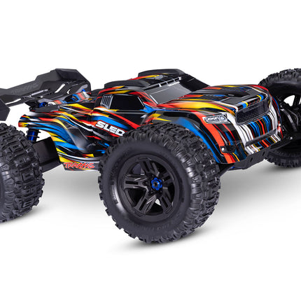 Traxxas Sledge RTR 6S 4WD 1/8 Brushless Monster Truck w/ Belted Sledgehammer Tires & TQi Radio (Red, Orange, Green, or Blue) 95096-4