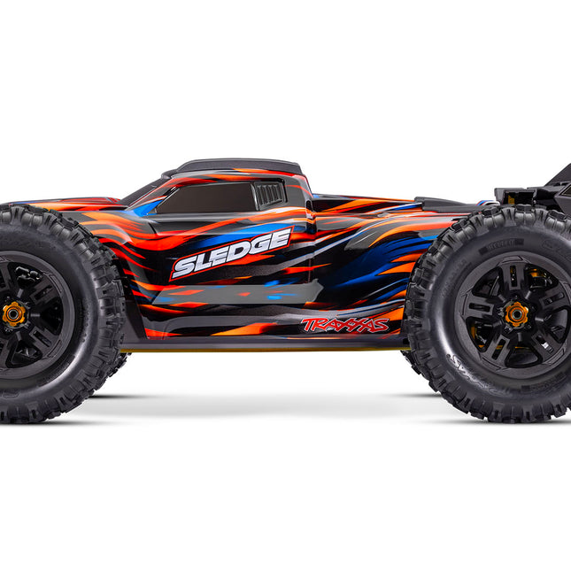 Traxxas Sledge RTR 6S 4WD 1/8 Brushless Monster Truck w/ Belted Sledgehammer Tires & TQi Radio (Red, Orange, Green, or Blue) 95096-4
