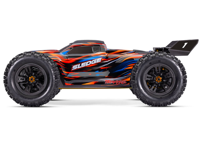 Traxxas Sledge RTR 6S 4WD 1/8 Brushless Monster Truck w/ Belted Sledgehammer Tires & TQi Radio (Red, Orange, Green, or Blue) 95096-4