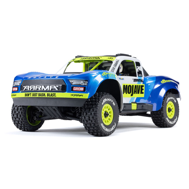 Arrma 1/16 MOJAVE GROM 4X4 RTR Brushed Desert Truck (Battery & Charger Included), Red/Black OR Blue/White