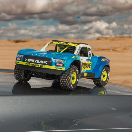Arrma 1/16 MOJAVE GROM 4X4 RTR Brushed Desert Truck (Battery & Charger Included), Red/Black OR Blue/White