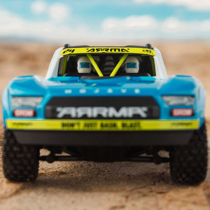 Arrma 1/16 MOJAVE GROM 4X4 RTR Brushed Desert Truck (Battery & Charger Included), Red/Black OR Blue/White