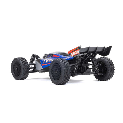 Arrma Typhon Grom MEGA 4WD 380 Brushed 1/18 Buggy RTR (Red/White OR Blue/Silver) w/SLT2 2.4GHz Radio, Battery & Charger