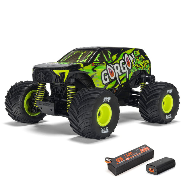 Arrma Gorgon Grom 4x4 1/16 RTR Brushed Monster Truck (Yellow, Red, or Bronze) w/SLT2 Radio, Battery & Charger [ARA2130]