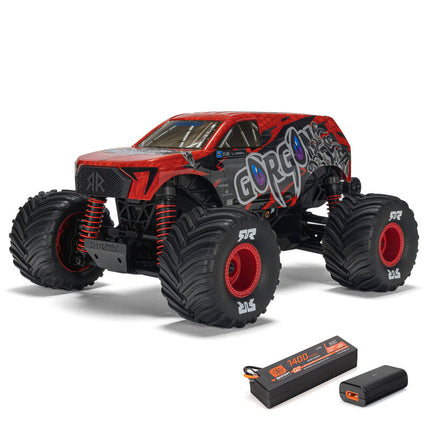 Arrma Gorgon Grom 4x4 1/16 RTR Brushed Monster Truck (Yellow, Red, or Bronze) w/SLT2 Radio, Battery & Charger [ARA2130]