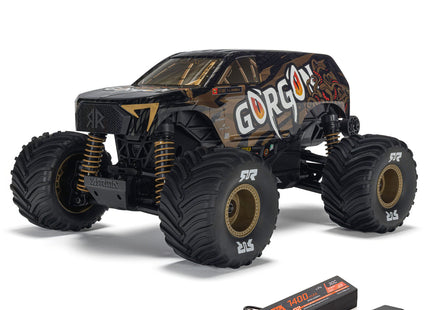 Arrma Gorgon Grom 4x4 1/16 RTR Brushed Monster Truck (Yellow, Red, or Bronze) w/SLT2 Radio, Battery &amp; Charger [ARA2130]