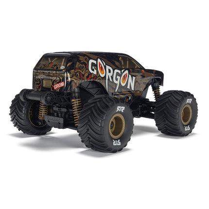 Arrma Gorgon Grom 4x4 1/16 RTR Brushed Monster Truck (Yellow, Red, or Bronze) w/SLT2 Radio, Battery & Charger [ARA2130]