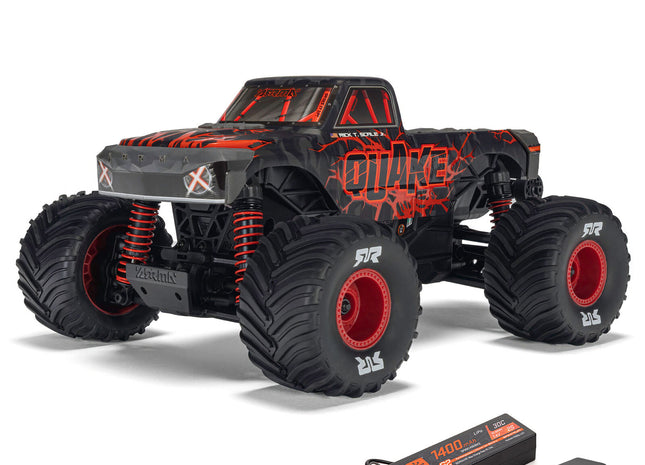 Arrma Quake Grom 4x4 1/16 RTR Brushed Monster Truck (Red, Green, or Purple) w/SLT2 Radio, Battery &amp; Charger [ARA2137]