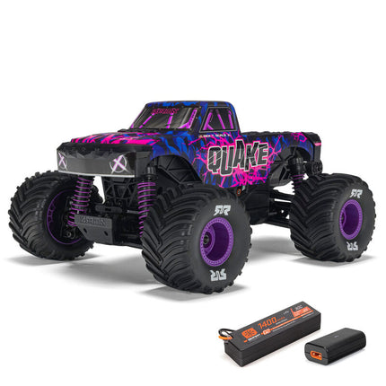 Arrma Quake Grom 4x4 1/16 RTR Brushed Monster Truck (Red, Green, or Purple) w/SLT2 Radio, Battery & Charger [ARA2137]