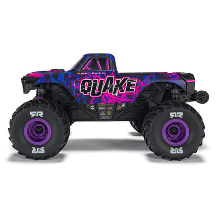 Arrma Quake Grom 4x4 1/16 RTR Brushed Monster Truck (Red, Green, or Purple) w/SLT2 Radio, Battery & Charger [ARA2137]