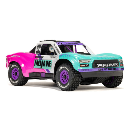 Arrma 1/16 MOJAVE GROM 223S DSC 4X4 RTR Brushless Desert Truck (Teal/Pink or White/Blue) (Battery & Charger Included)