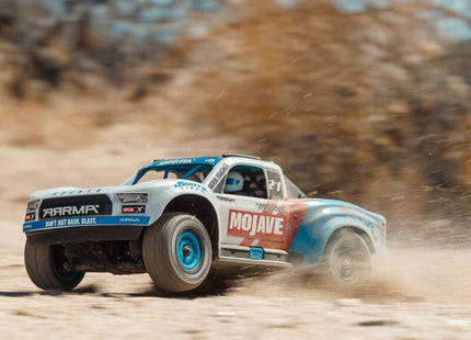 Arrma 1/16 MOJAVE GROM 223S DSC 4X4 RTR Brushless Desert Truck (Teal/Pink or White/Blue) (Battery & Charger Included)