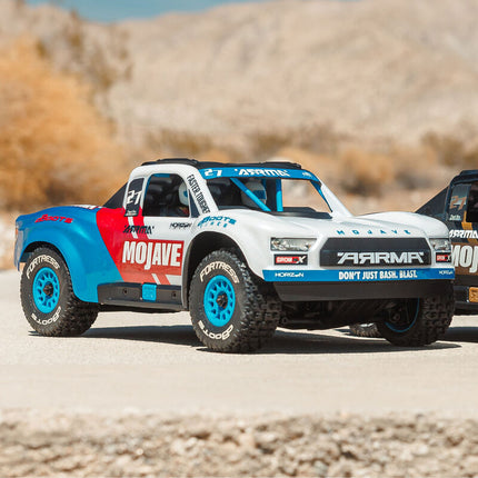 Arrma 1/16 MOJAVE GROM 223S DSC 4X4 RTR Brushless Desert Truck (Teal/Pink or White/Blue) (Battery & Charger Included)