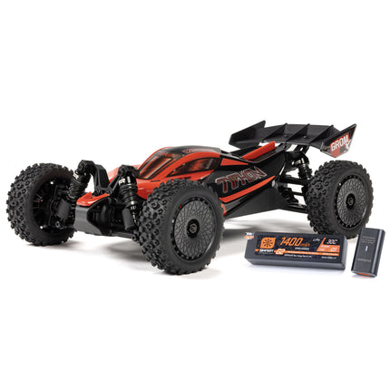 Arrma 1/14 TYPHON GROM 223S DSC 4X4 RTR Brushless Buggy, Red OR Blue (Battery & Charger Included)