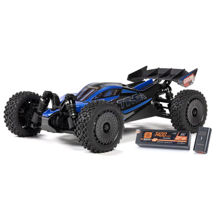 Arrma 1/14 TYPHON GROM 223S DSC 4X4 RTR Brushless Buggy, Red OR Blue (Battery & Charger Included)