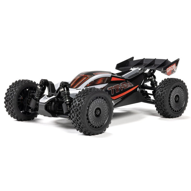 Arrma 1/14 TYPHON GROM 223S DSC 4X4 RTR Brushless Buggy, Silver