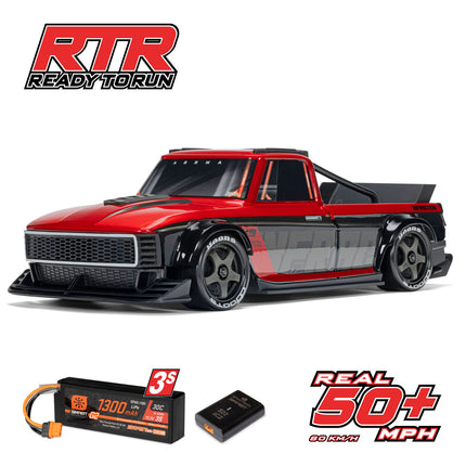 ARRMA 1/12 INFRACTION GROM 3S BLX 4X4 Brushless RTR All-Road Street Bash – Blue/Red – ARA2315T1 (Copy)