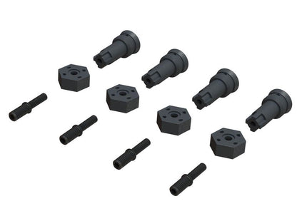 Arrma Front & Rear Wheel Hub Assembly Set (Granite/Typhon Grom)  Part #: ARA311178