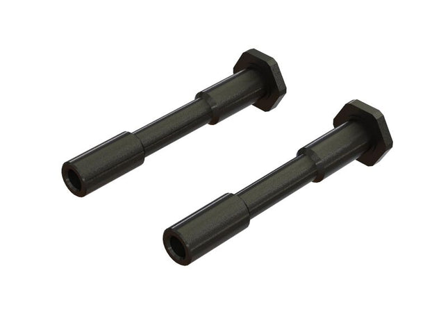 Arrma Steel Steering Post 6x42mm Black (2) – ARA340186