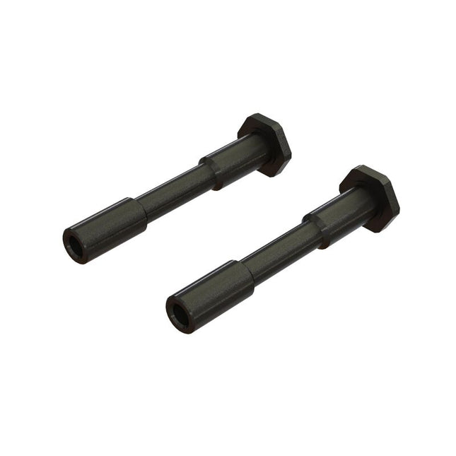Arrma Steel Steering Post 6x42mm Black (2) – ARA340186