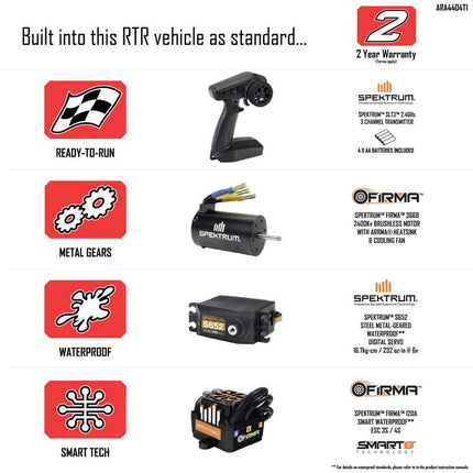 Arrma MOJAVE 4S BLX Brushless 1/8 4WD RTR Electric Desert Truck w/Spektrum SLT3 2.4GHz Radio