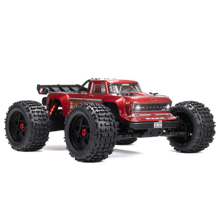 Arrma Outcast 4S V2 BLX Brushless RTR 1/10 Stunt Truck (Red or Gunmetal) w/ SLT3 2.4GHz Radio & Smart ESC (ARA4410V2)