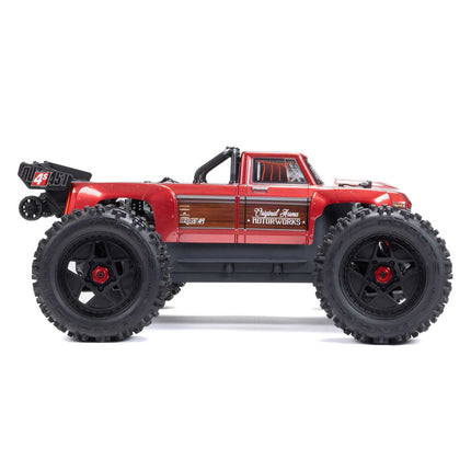 Arrma Outcast 4S V2 BLX Brushless RTR 1/10 Stunt Truck (Red or Gunmetal) w/ SLT3 2.4GHz Radio & Smart ESC (ARA4410V2)