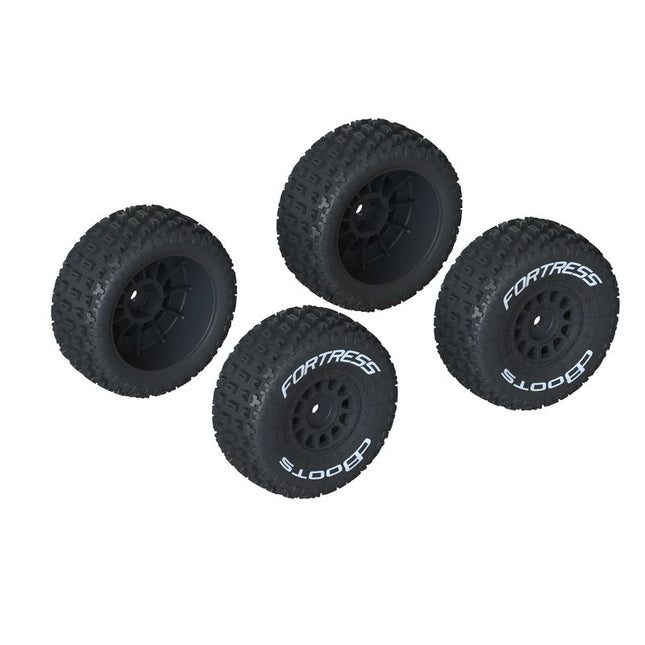 Arrma Mojave Grom dBoots 'Fortress' Pre-Mounted Off-Road Tires (Black) (4) w/12mm Hex (ARA550117)