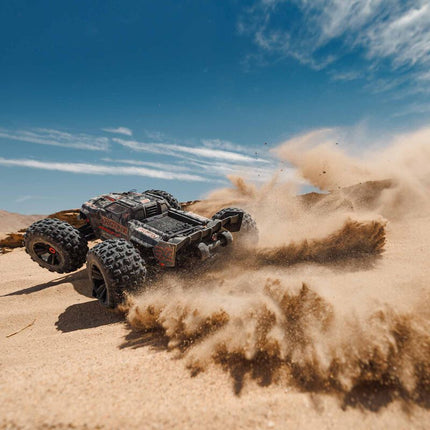 Arrma Kraton 8S BLX EXB Brushless RTR 1/5 4WD Monster Truck (Black) w/DX3 Radio, Smart ESC & AVC ARA5808V2
