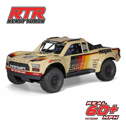 ARRMA Mojave 6S BLX V3 1/7 4WD Brushless RTR Desert Truck (Blue or Tan) w/SLT3 2.4GHz Radio