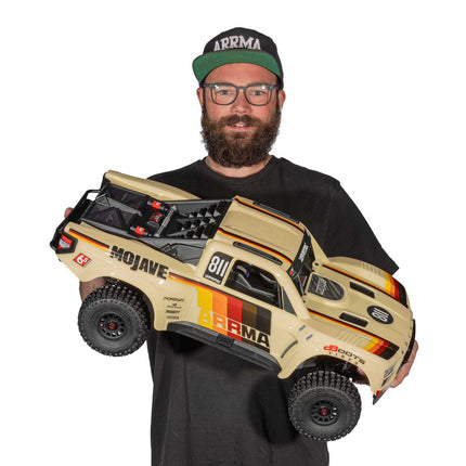 ARRMA Mojave 6S BLX V3 1/7 4WD Brushless RTR Desert Truck (Blue or Tan) w/SLT3 2.4GHz Radio