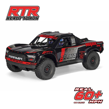 ARRMA Mojave 6S EXB RTR Brushless 1/7 4WD Extreme Bash Desert Truck (Black/Red) ARA7704V3T1