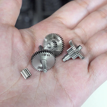 INJORA Overdrive & Underdrive Stainless Steel Transmission Gear Set for 1/18 TRX4M – 4M-36