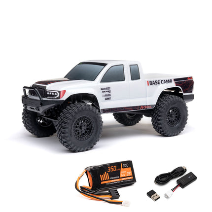 Axial SCX24 Base Camp 1/24 4WD RTR Scale Mini Crawler (Blue, Pink, or White)