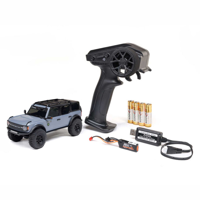 Axial SCX30 Ford Bronco 1/30 4WD RTR Scale Mini Crawler  AXI-2048 – Gray or Blue