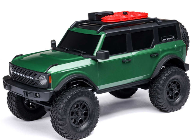 Axial SCX24 Ford Bronco Hard Body 1/24 4WD RTR Mini Crawler (White, Green, or Heritage Red)