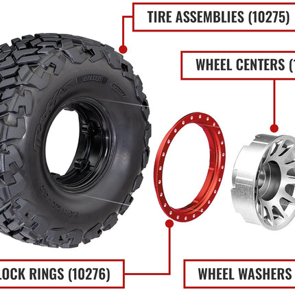 TRAXXAS Pro Scale Tire Assemblies (2) – 10275