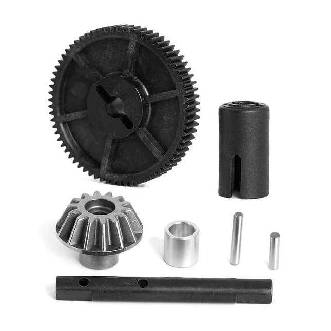 LC Racing C8018 Steel Bevel Drive Gear w/ Spur, Shaft & Outdrive (For PTG-2 / PTG-2R)
