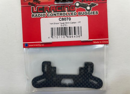LC Racing C8070 Front Shock Tower 3mm Carbon Fiber (For PTG-2TC)
