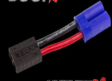 Boof RC Adapter – TRX-Style Female to EC5 Male (12AWG, 5cm)