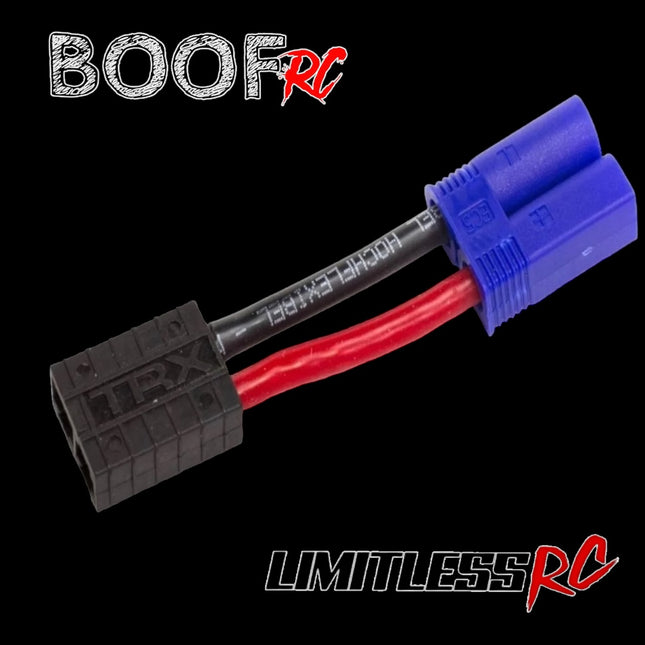 Boof RC Adapter – TRX-Style Female to EC5 Male (12AWG, 5cm)