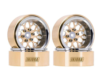 INJORA 1.3" ModuWheel Brass & Aluminum Beadlock Wheels – MW1307/MW1308 Series