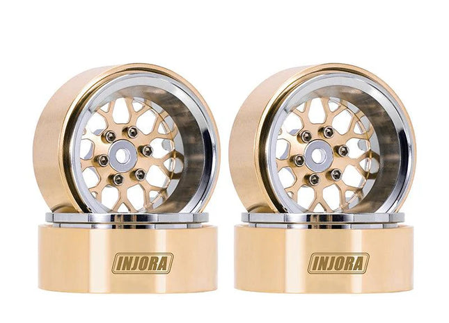 INJORA 1.3" ModuWheel Brass & Aluminum Beadlock Wheels – MW1307/MW1308 Series