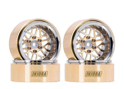 INJORA 1.3" ModuWheel Brass & Aluminum Beadlock Wheels – MW1307/MW1308 Series