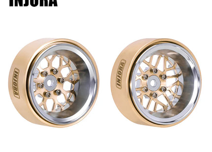 INJORA 1.3" ModuWheel Brass & Aluminum Beadlock Wheels – MW1307/MW1308 Series