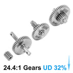 24.4:1 Gears (Underdrive 32%)