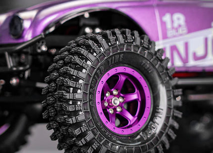 INJORA 1.3" Rock Crawling Tires (70 × 26 mm) for 1/18 & 1/24 RC Crawlers – T1311