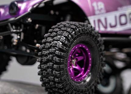 INJORA 1.3" Rock Crawling Tires (70 × 26 mm) for 1/18 & 1/24 RC Crawlers – T1311