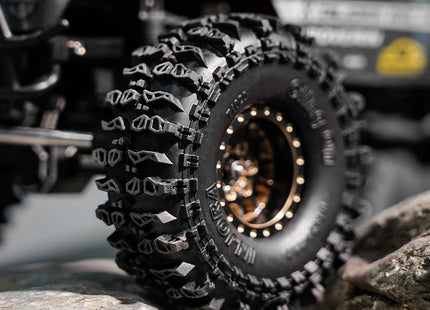 INJORA 1.0" Cling On Tires (64 × 24 mm) for 1/18 & 1/24 RC Crawlers – T1020