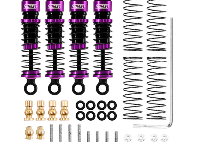 INJORA 40mm Big Bore Oil Shocks for 1/24 SCX24 & FCX24M – SCX24-179PU